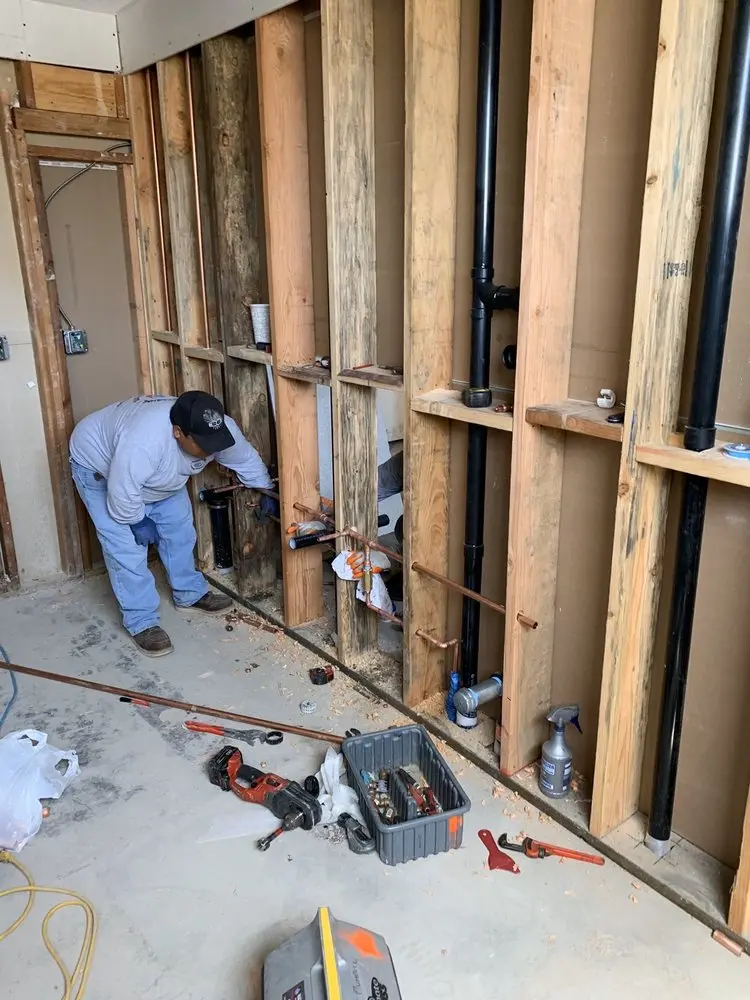 Commercial rough-in plumbing for Water Heater Replacement in Vashon